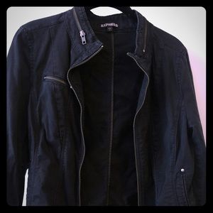 Express black fitted jacket